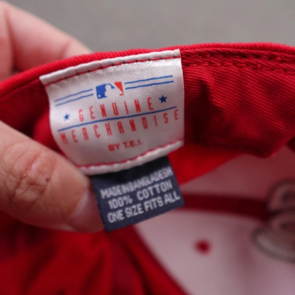 Washington Nationals Hat Cap Strap‎ Back One Size Red MLB Genuine Merchandise